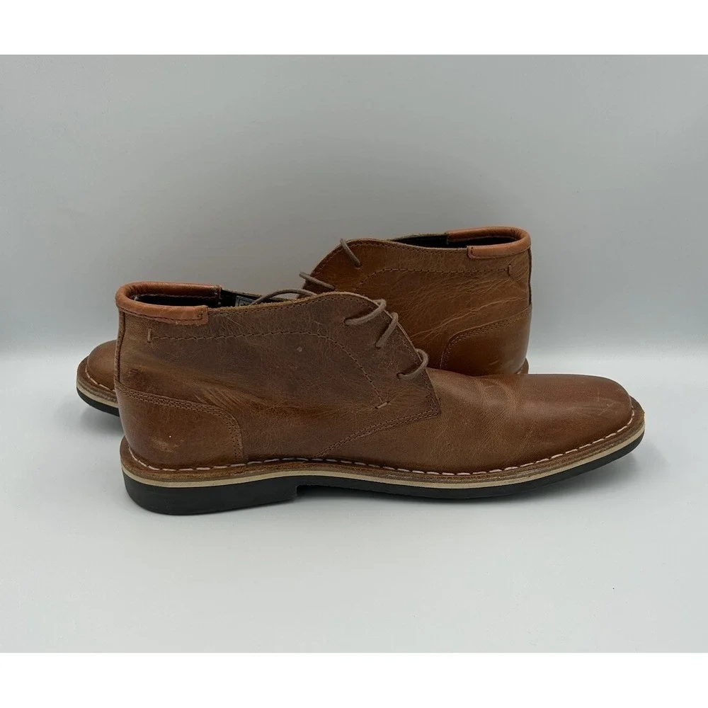 Steve Madden Men Hestonn‎ Chukka Boots Size US 8.5 Tan Brown Leather